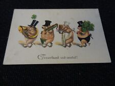 Social History Postcard Comic Pigs Greetings - 74934