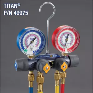 Yellow Jacket 49975 TITAN® A2L 4-Valve Manifold - R-32/454B/410A - Picture 1 of 3
