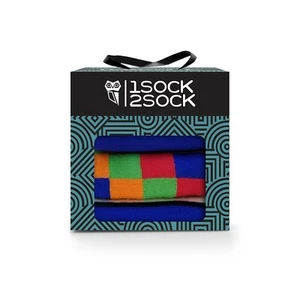 3 Paar bunte lustige Anzugsocken für Herren türkische Baumwolle Geschenkbox Passform Schuhgröße 8-12 - Bild 1 von 9