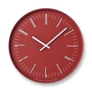Horloge murale Lemnos KK18-13 RE rouge dessin horloge murale analogique Japon - Photo 1/3
