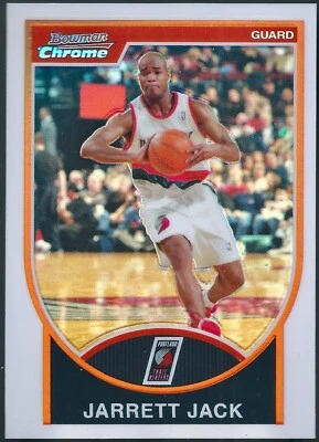Tarjeta paralela Jarrett Jack 2007-08 Bowman cromo refractor #83 #'d 223/299 Foto 1 de 2