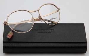 NEU BURBERRY B 1337 1297 Gold BRILLE BRILLENGESTELL 53-17-140mm B47mm Italy - Bild 1 von 10