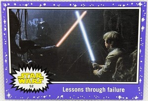 2015 Topps STAR WARS Journey to the Force Awakens PURPLE Starfield #52 LESSONS
