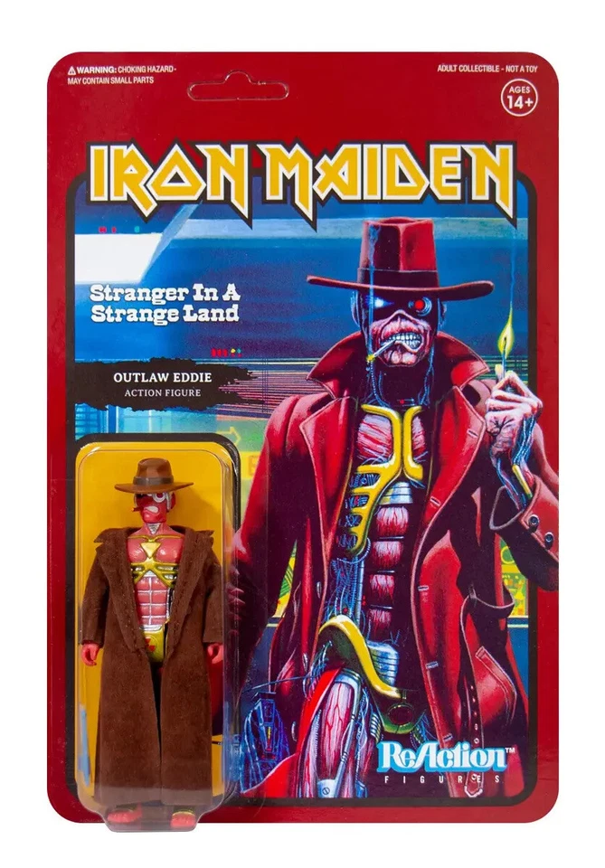 Super7 Reaction Damaged Iron Maiden Stranger in a Strange Land Outlaw Eddie