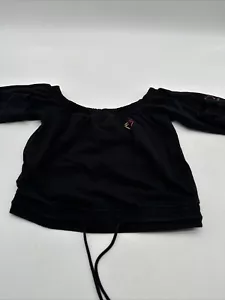 Guess Long Sleeve Blouse Women Small Graphic Print Off The Shoulder ..#21563 - Picture 1 of 9