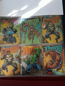 94 marvel universe Powerblast Lot: carnage,hulk,thing,ghost rider,and 2 punisher - Picture 1 of 2