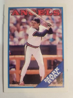 1988 Mark Ryal Topps #243 BASEBALL CARD California Angels Vintage Collectible - Image 1 of 4