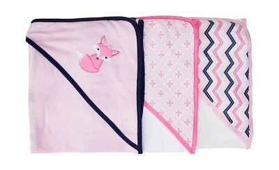 Luvable Friends Bebé Algodón Terry Toallas con Capucha Lavado a Máquina Unisex Color Foxy Foto 1 de 4