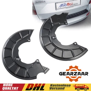 2 pezzi lamiera di ancoraggio piastra di copertura disco freno anteriore per Skoda Octavia II GOLF ANNO 03-13 - Foto 1 di 7