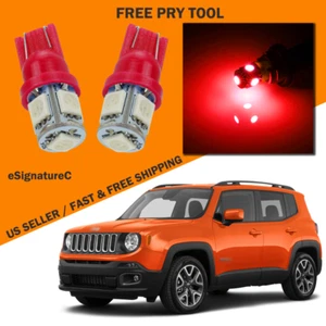 Paquete de 11 luces interiores LED rojas para Jeep Renegade 2015-2018 + herramienta de palanca - Imagen 1 de 8