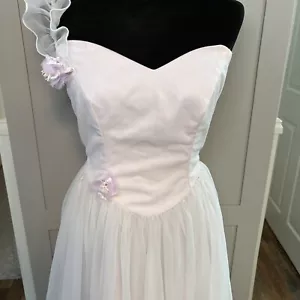 VTG. Dance Allure Alfred Angelo Lilac Formal Dress Layered Chiffon One Shoulder - Picture 1 of 24