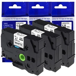 3er Schriftband Kompatibel TZe-241 TZ-241 18mm für Brother P-touch PT-P750W D400 - Bild 1 von 1