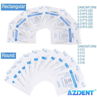 Dental Ortho Super Elastic Cu-NiTi Arch Wires Stops Damon Form Round/Rectangular - Image 1 of 4