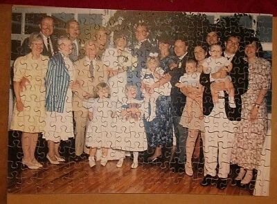 Wooden jigsaw puzzle Family Wedding Photo	216	11x15	Complete - Image 1 of 4