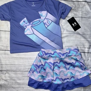 Under Armour Little Girls Skort Set Blue Swirl NEW - Picture 1 of 1