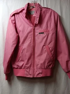 Chaqueta cortavientos icónica rosa vintage solo para miembros clásica de los años 80 talla pequeña - Imagen 1 de 6