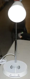 Style Selections 2917138 White Wireless Charging LED Desk Lamp - Picture 1 of 5