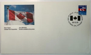 Canada 1989 #1166 Flag over Clouds Stamp FDC MNH - Picture 1 of 1