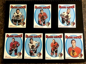 1971 Topps Hockey Chicago Black Hawks Esposito Dennis Hull Stapleton EXMT/NRMT+ - Bild 1 von 2