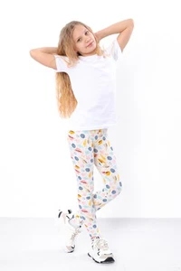 Girls’ Leggings – Soft Cotton Fit & Flexible Waistband, Any season, Nosi svo... - Picture 1 of 7