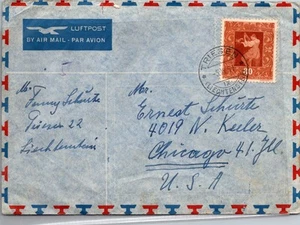 GOLDPATH: LIECHTENSTEIN COVER 1951, TO U.S.A. CV785_P35 - Picture 1 of 2