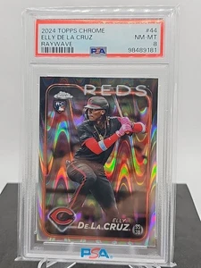 2024 Topps cromo #44 Elly de la Cruz Raywave PSA 8 - Imagen 1 de 1