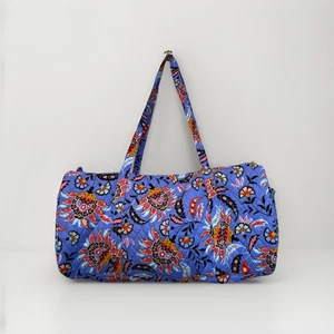 Vera Bradley große Baumwolle Seesack Blumen lila bunt Wandbild Garten - Bild 1 von 7