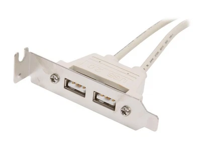 StarTech  2 Port USB A Female Low Profile Slot Plate Adapter Model USBPLATELP - - Image 1 of 3