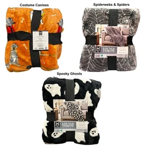Member's Mark Reversible Velvety Soft Halloween Lounge Throw Blanket, 60" x 70" - Picture 1 of 6