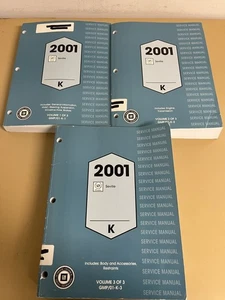2001 Cadillac Seville Service Manual, 3 Volume Set - Foto 1 di 9