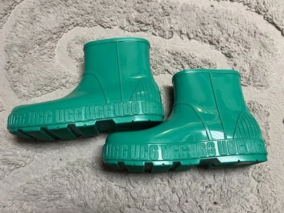 UGG DROPLET EMERALD GREEN WATERPROOF RUBBER RAIN BOOTS US 11 / EU 42 / UK 9 - Image 1 of 4