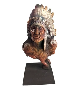 Native American Indian Sculpture "Buffalo’s Son" Limited Edition #181/2000 Cain - Picture 1 of 8