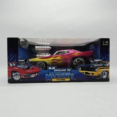 Muscle Machines '70 Plymouth Cuda 1:18 Scale Die Cast Car - Image 1 of 4