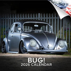 Volkswagen BUG Beetle Wall Calendar 2026 Car Lover Gift Auto - Picture 1 of 2