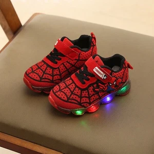 Kinder Trainer Spiderman Schuhe LED Licht Up Sneakers Jungen Mädchen Blinken - Bild 1 von 20