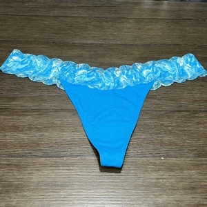 Victoria’s Secret Pink High Leg Low Rise Thong Lace Trim Cotton Panties XXL - Picture 1 of 7