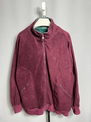 Fred Perry Vintage 80s full zip fleece rare mens long sleeve Sz L - Image 1 of 4