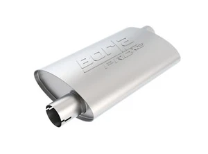 Borla Universal Pro-XS Oval 2.25in Inlet / Outlet Offset Notched Muffler - Picture 1 of 3