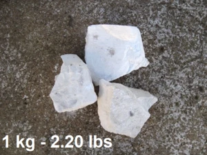 Calcium Oxide Natural Stones 1 Kg - 2.20 lbs CaO Quicklime Portugal Lime Pure - Picture 1 of 4