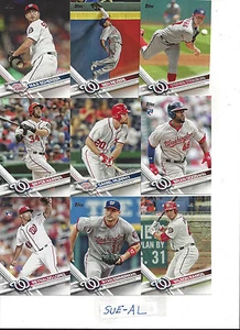 2017 Topps 1 Washington Nationals Team Set Goodwin Bryce Harper Daniel Murphy 13 - Bild 1 von 1