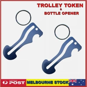 Shopping Trolley Unlocker Key Token Removable Coles Aldi Master Bottle Opener - Picture 1 of 7