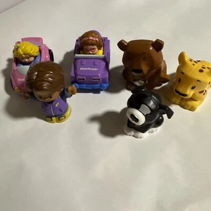 Fisher Price LITTLE PEOPLE Bulk Bundle Lot People Animals Cars Bear Dog Leopard - Picture 1 of 4