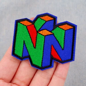 NINTENDO LOGO Patch - Iron On - Sew - Video Games - Gamer Nerd - Picture 1 of 1