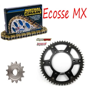 Husqvarna TC125 TE125 Renthal R1Chain And Supersprox Black Stealth Sprocket Kit  - Picture 1 of 5