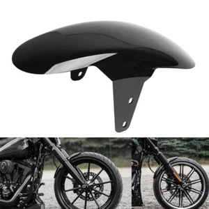 Gloss Black Front Fender Mudguard Fit For Harley Softail Breakout FXBR 2018-2022 - Picture 1 of 12