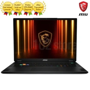 MSI Stealth 18 HX AI A2XWHG-U9 RTX 5070 Ti 32GB 1TB QHD+ FreeDos Gaming Laptop - Picture 1 of 6