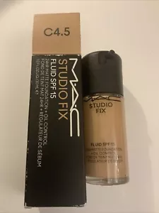 Mac Studio Fix Fluid Foundation Shade C4.5 30ml LSF 15 Neu & Originalverpackt - Bild 1 von 6