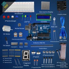 Adeept Super Starter Kit for Arduino UNO R3 with Guidebook LCD1602 Breadboad