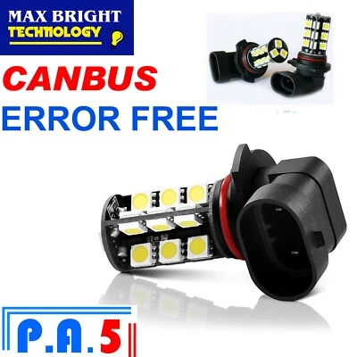 2x HB4 27-SMD LED White CANBUS Error Free - Car Bulb Fog Light DRL 12V 9006 UK - Image 1 of 2
