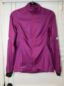 Pearl Izumi Magenta Pink Purple Full Zip Windbreaker Cycling Jacket Size Small - Picture 1 of 12